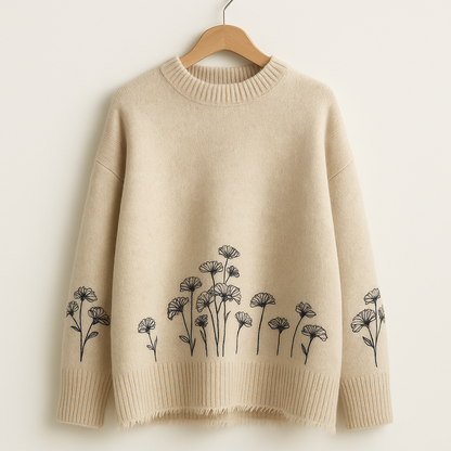 Elyora Flora – Damen Oversize Pullover