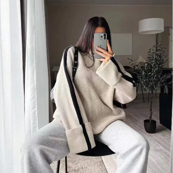 damen pullover, strickpullover, wintermode, kuschelig weich, elegant casual
