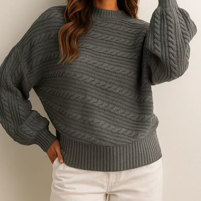 damen pullover, strickpullover, wintermode, kuschelig weich, elegant casual
