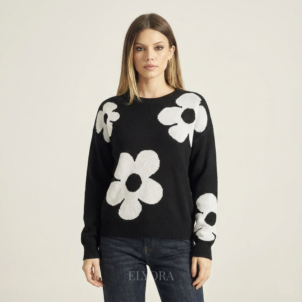Elyora Isolde – Women’s Floral Sweater