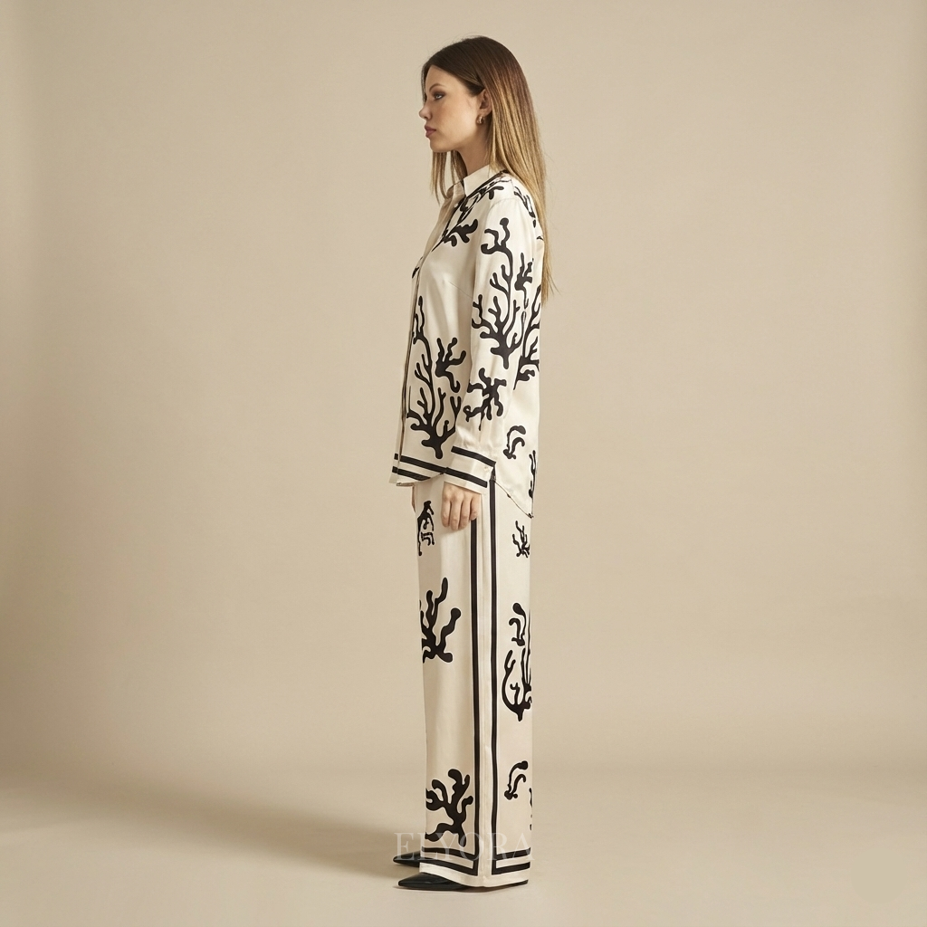 Elyora Marisol – Women’s Two-Piece Set with Print